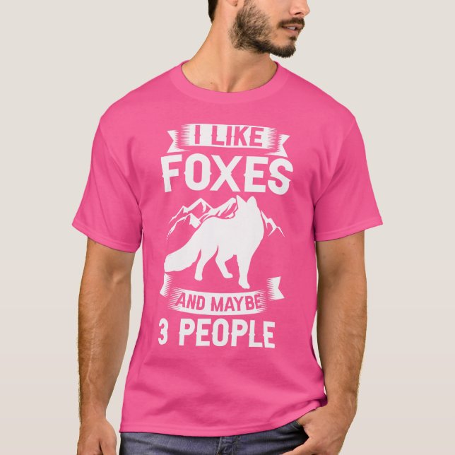 Funny Red Niedlich Orange Fennec Foxes T-Shirt (Vorderseite)