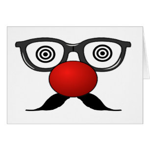 Funny Red Nose seltsame Augen Brille Schnurrbart