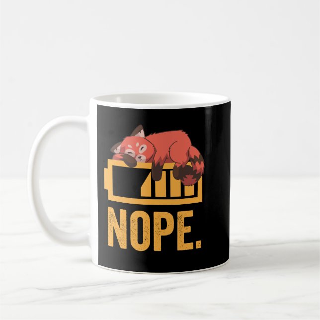Funny Red Panda Lazy Kaffeetasse (Links)