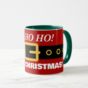Funny Red Weihnachten Weihnachtsmann Anzug und Gür Tasse