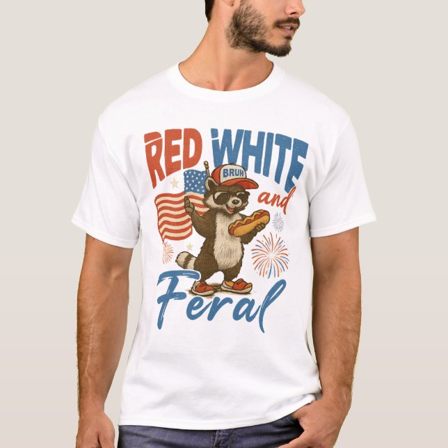 funny red white and bruh shirt (Vorderseite)