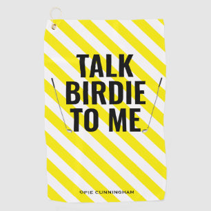 Funny reden Birdie zu mir Monogram Epic Fab Joke Golfhandtuch