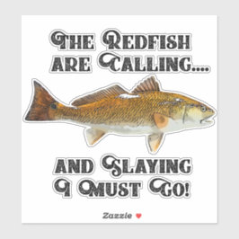 Funny Redfish zitiert Fischfang Fisch Fisch Aufkleber