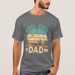 Funny Reel Cooler Vater Fischen Fischer Retro Fisc T-Shirt