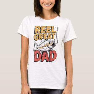 Funny Reel Great Vater Fischen Vatertag T-Shirt