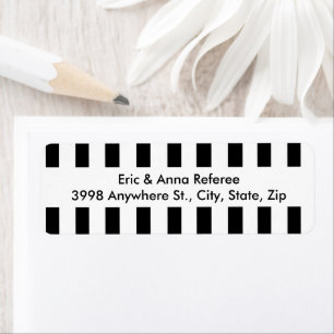 Funny Referent Schwarz-Weiß-Muster-Adresse