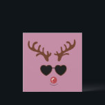 Funny Reindeer Christmas Winter Familie Niedlich H Feiertagskarte<br><div class="desc">Funny Rentier Weihnachtsfamilie Niedlicher Hirschurlaub Winter</div>