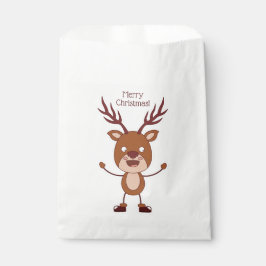 Funny Reindeer Custom Text Bevorzugetaschen Geschenktütchen