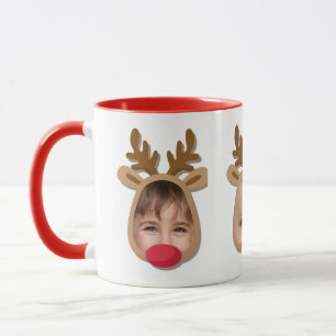 Funny Reindeer Faces Tasse