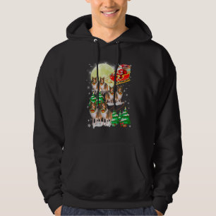 Funny Reindeer Sheltie Xmas Weihnachts-Hundeliebha Hoodie