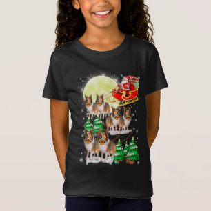 Funny Reindeer Sheltie Xmas Weihnachts-Hundeliebha T-Shirt