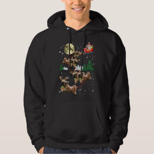Funny Reindeer Shih Tzu Xmas Weihnachtslieder Hoodie