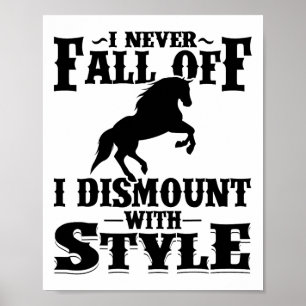 Funny Reitgeschenk Männer Frauen Cooles Pferd R Poster