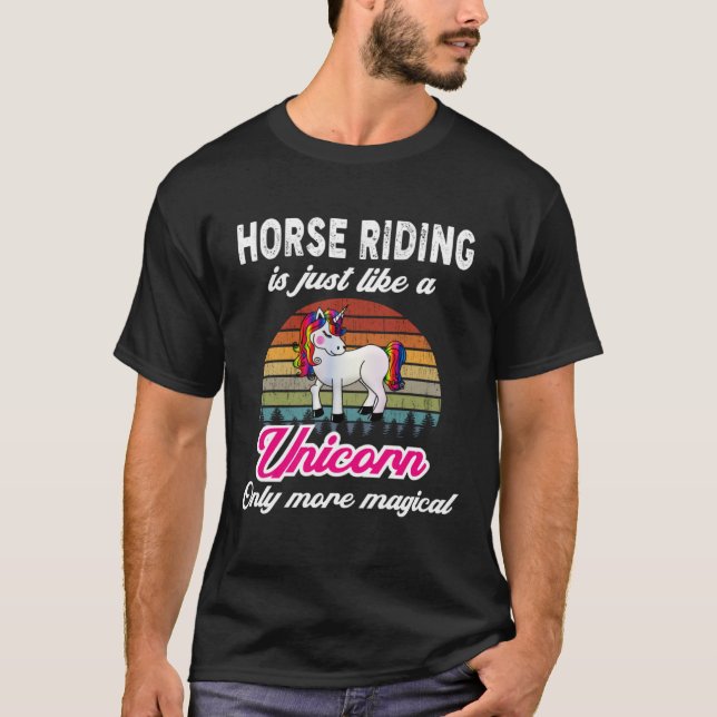 Funny Reitsport Design Ristorante da Valentino Vin T-Shirt (Vorderseite)