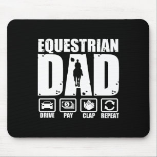 Funny Reittier Vater Pferdereiter Vater Spaß Fath Mousepad