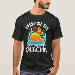 Funny Release des Quackin-Geschenks   Gummi Duck L T-Shirt