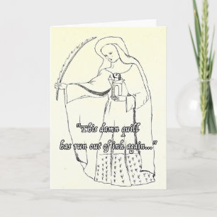 Funny Religious Greetings Card Quill Birthday Fun Karte