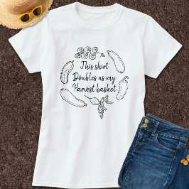 Funny RelTom Garden Spaß Veggie Harvest Doodle T-Shirt