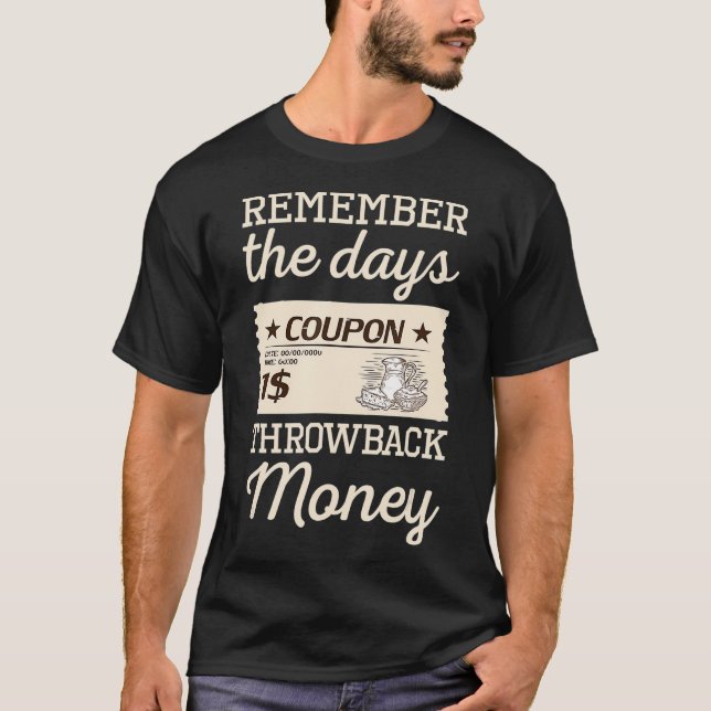 Funny Remember Throwback Money Briefmarke Liebe Ge T-Shirt (Vorderseite)