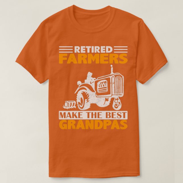 Funny Remüde Bauer Tractor Grandpas T-Shirt (Design vorne)
