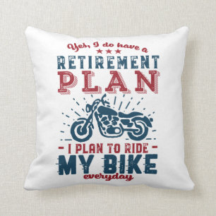 Funny Remüde Biker Ruhestätte Reiten Mein Bike Kissen