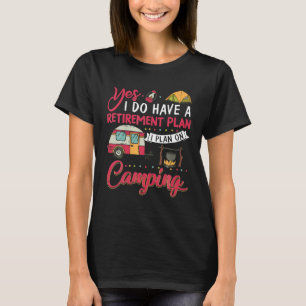 Funny Remüde Camper Camping Pension Geschenk T-Shirt