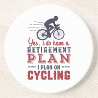 Funny Remüde Cyclist Ruhestand Plan Rad Bicycle