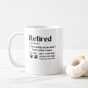Funny Remüde Definition Hund Mutter Papa Paw Liebh Kaffeetasse