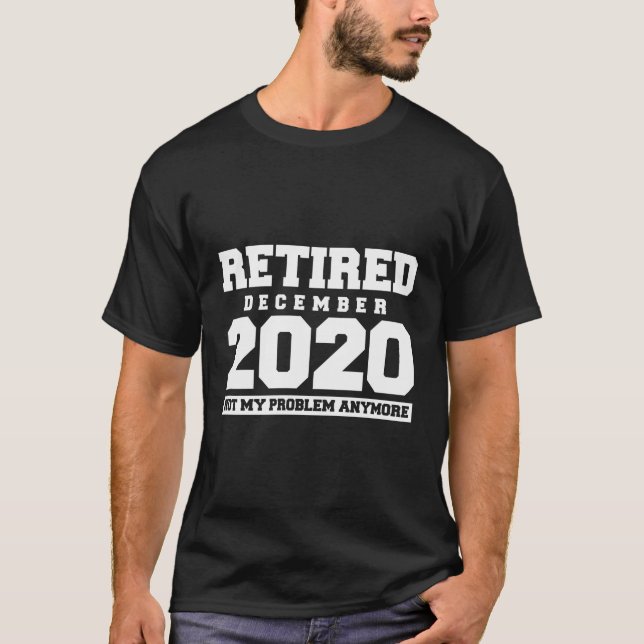 Funny remüde Dezember 2020 Nicht mein Problem Reti T-Shirt (Vorderseite)