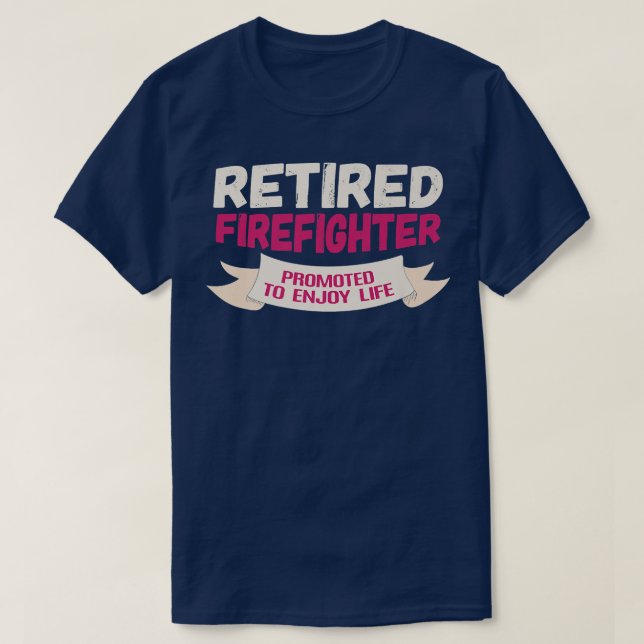 Funny Remüde Feuerwehrmann zum Genießen T-Shirt (Design vorne)