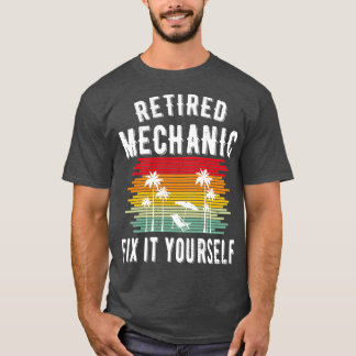 Funny Remüde Mechanische Ruhestand Party Geschenke T-Shirt