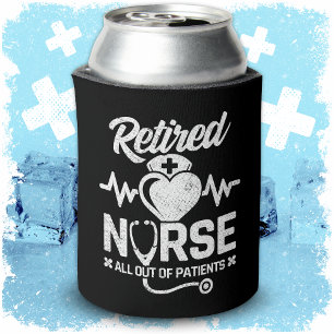 Funny Remüde Nurse Joke Pflege Ruhestand Dosenkühler