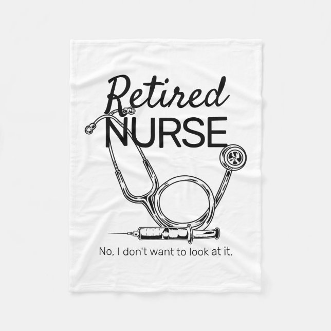Funny Remüde Nurse RN Retirement Medical Fleecedecke (Vorderseite)