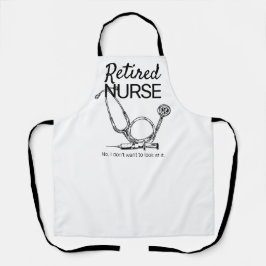 Funny Remüde Nurse RN Retirement Medical Schürze