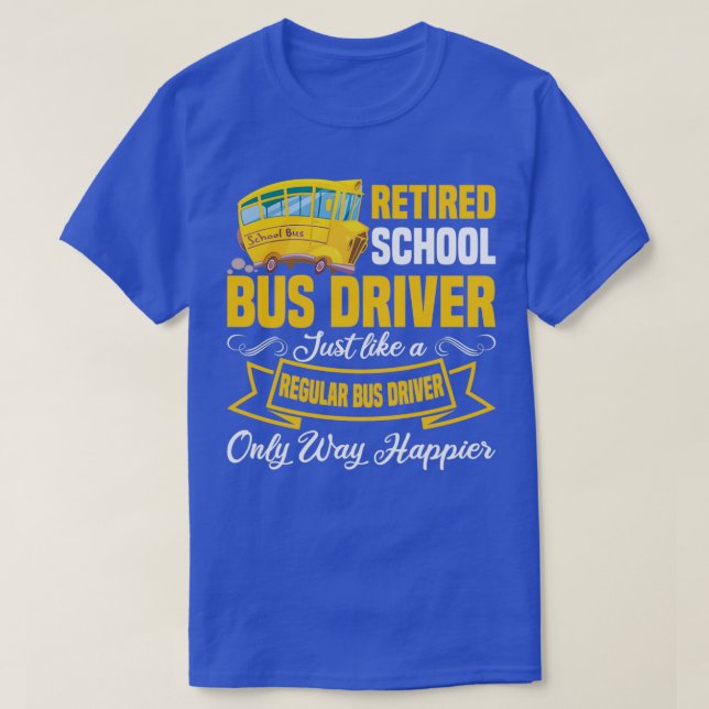 Funny Remüde School Busfahrer Altersklasse T-Shirt (Design vorne)