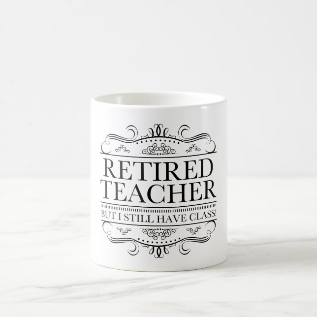 Funny Remüde Teacher Kaffeetasse (Mittel)