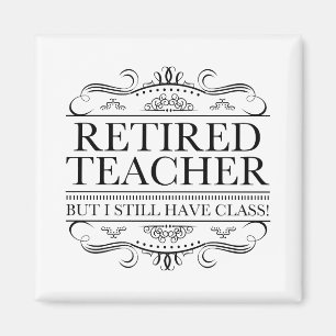 Funny Remüde Teacher Magnet