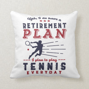 Funny Remüde Tennisspieler Quotenrezept Plan Ruhe Kissen