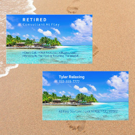 Funny Remüde, Tropical Island, DIY Professionelle Visitenkarte