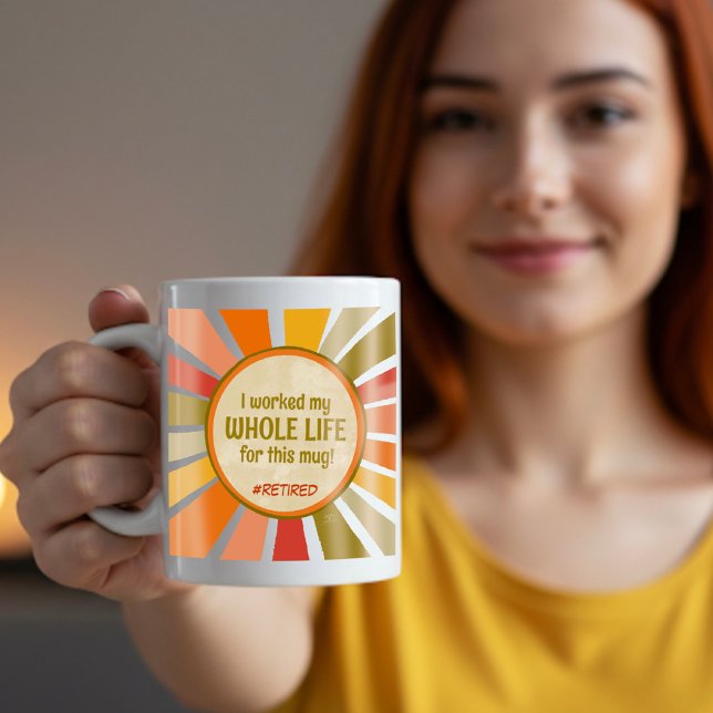 Funny Remüde Zitat farbenfroh Modern Stilvoll Kaffeetasse (Von Creator hochgeladen)