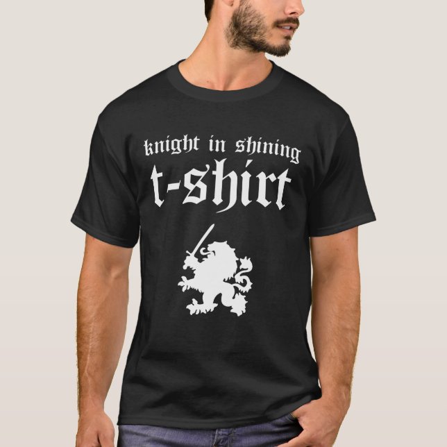 Funny Renaissance Faire Knight Heraldic Medieval T-Shirt (Vorderseite)