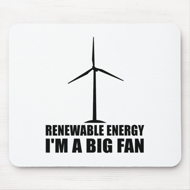 Funny Renewable Energy Environmental Gift Cool Win Mousepad (Vorne)