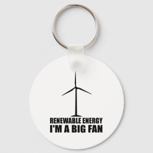 Funny Renewable Energy Environmental Gift Cool Win Schlüsselanhänger
