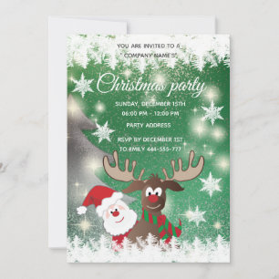 Funny Rentier Weihnachten Firmenjubiläum Party Einladung