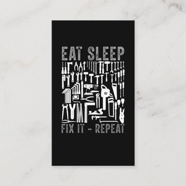 Funny RepChairman Vater Handwerker Handwerker Hand Visitenkarte (Vorderseite)