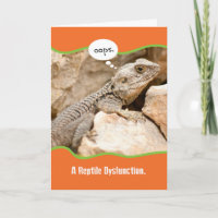 Funny Reptile Dysfunktion Belated Birthday