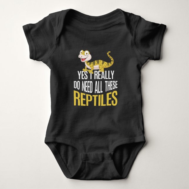 Funny Reptile Liebhaber Kinder Süße Tier Fan Baby Strampler (Vorderseite)