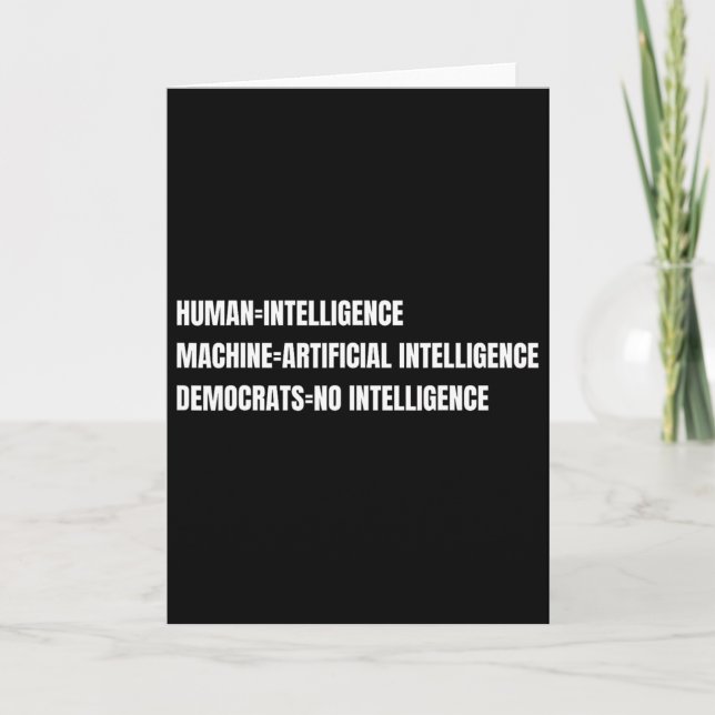 Funny Republican Voter Supporter Political Party E Karte (Vorderseite)