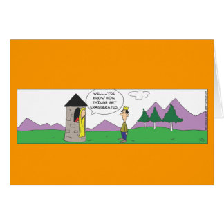 Funny Repunzel Kurz Tower Card