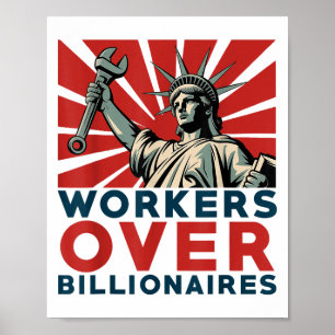 Funny Resist Anti-Billionaire Arbeitnehmer über Mi Poster